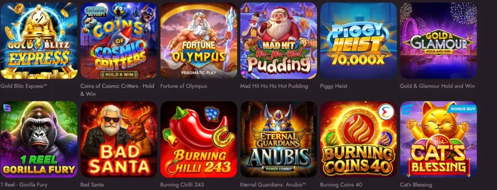 Play at MrFortune Casino Banner with games